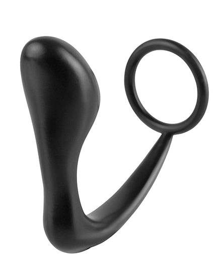Anal Fantasy Collection Ass Gasm Cockring Plug - Black - Empower Pleasure