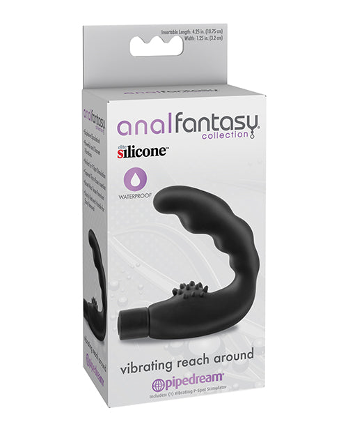 Anal Fantasy Collection Vibrating Reach Around - Black - Empower Pleasure