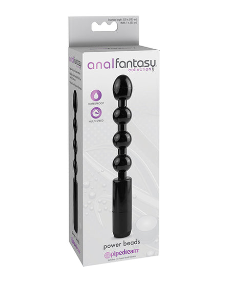 Anal Fantasy Collection Power Beads - Black - Empower Pleasure