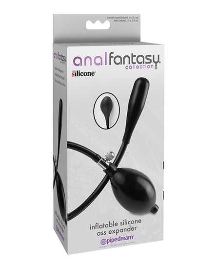 Anal Fantasy Collection Inflatable Silicone Ass Expander - Black - Empower Pleasure