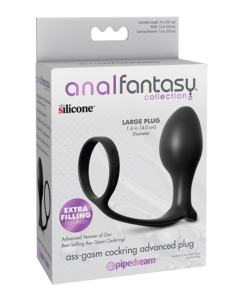 Anal Fantasy Collection Ass-Gasm Advanced Plug with Cockring - Empower Pleasure