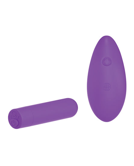Fantasy for Her Rechargeable Remote Control Bullet - Purple - Empower Pleasure