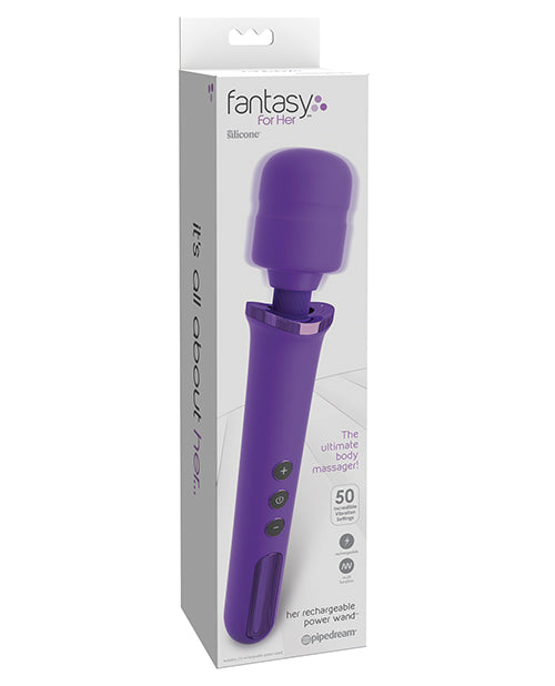 Fantasy for Her Rechargeable Power Wand - Purple - Empower Pleasure