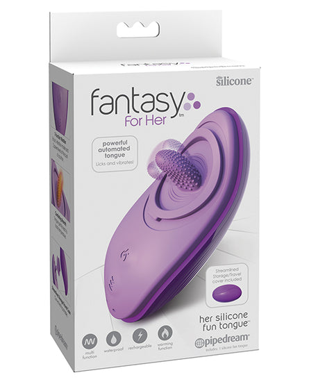 Fantasy for Her Silicone Fun Tongue - Purple - Empower Pleasure