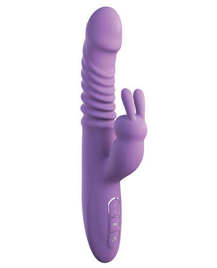 Fantasy for Her Ultimate Thrusting Silicone Rabbit - Purple - Empower Pleasure