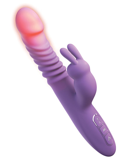 Fantasy for Her Ultimate Thrusting Silicone Rabbit - Purple - Empower Pleasure