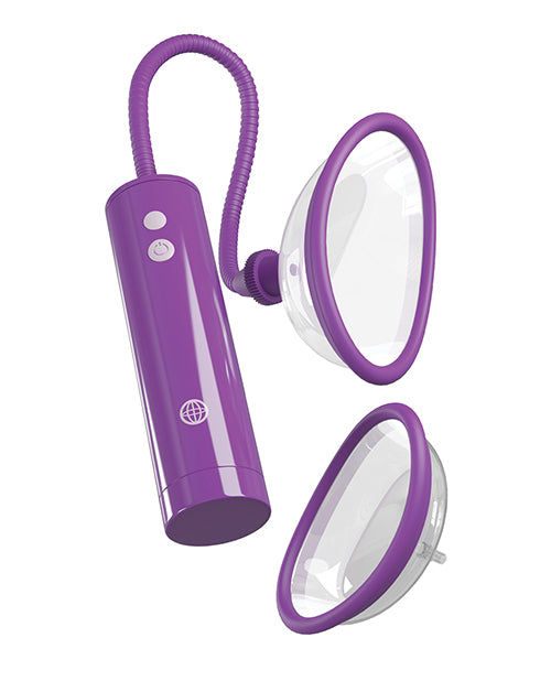 Fantasy For Her Rechargeable Pleasure Pump Kit - Purple - Empower Pleasure