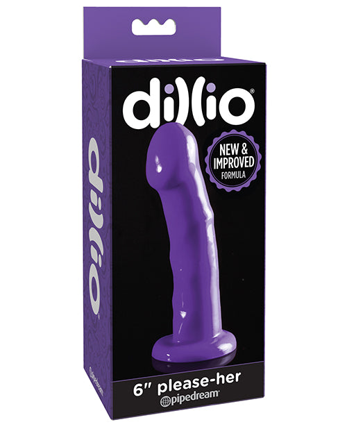 Dillio 6" Please Her - Purple - Empower Pleasure