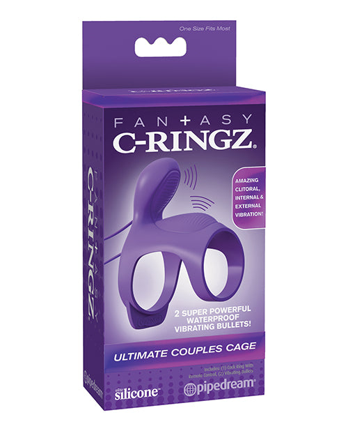 Fantasy C Ringz Ultimate Couples Cage - Purple - Empower Pleasure