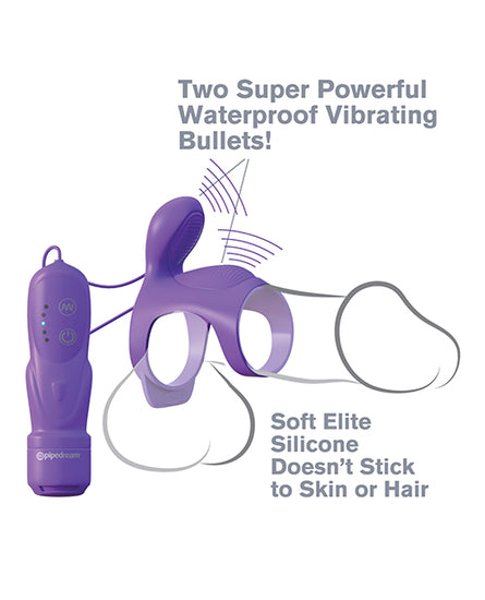 Fantasy C Ringz Ultimate Couples Cage - Purple - Empower Pleasure