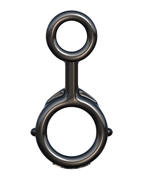 Fantasy C Ringz Ironman Duo Ring - Black - Empower Pleasure