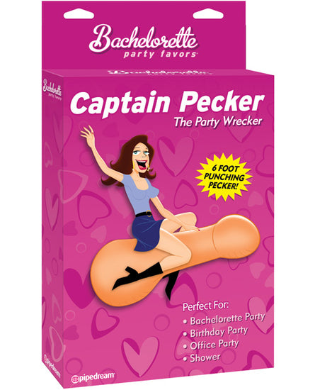 Bachelorette Party Favors Captain Pecker Inflatable - Empower Pleasure