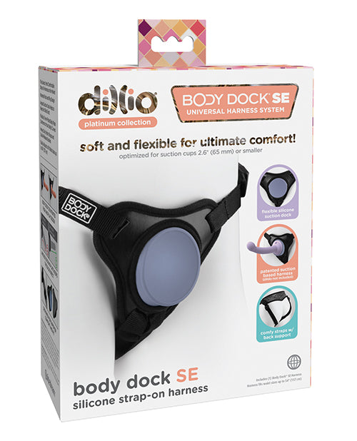 Dillio Platinum Body Dock SE Strap On Harness - Black - Empower Pleasure