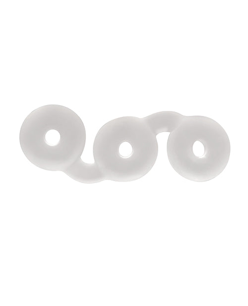 Perfect Fit Triple Donut Ring - Clear - Empower Pleasure