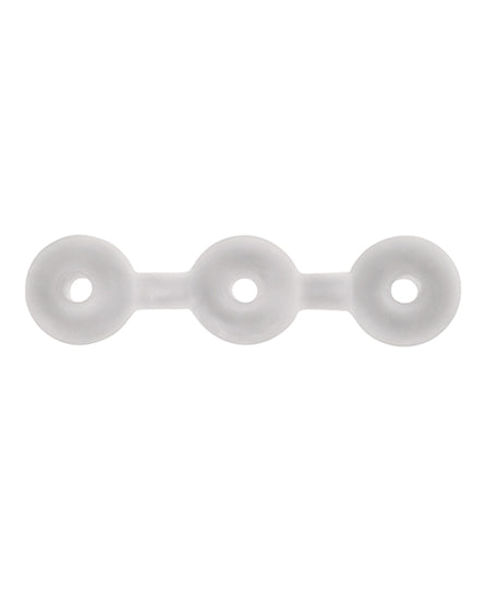Perfect Fit Triple Donut Ring - Clear - Empower Pleasure