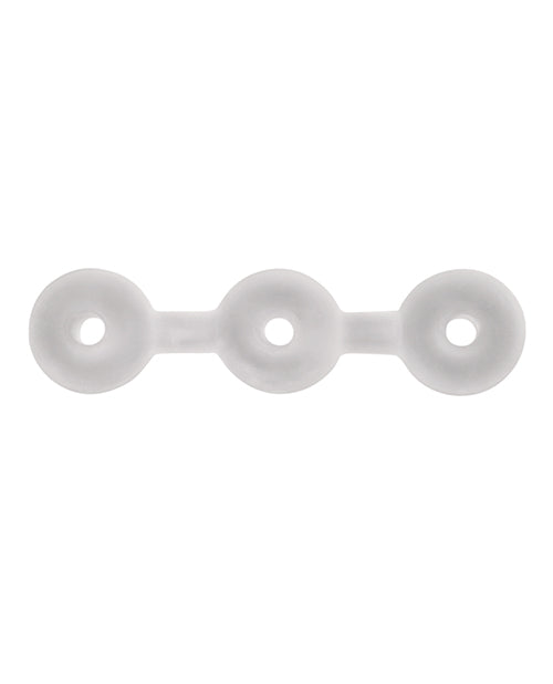 Perfect Fit Triple Donut Ring - Clear - Empower Pleasure