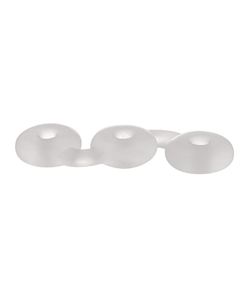 Perfect Fit Triple Donut Ring - Clear - Empower Pleasure