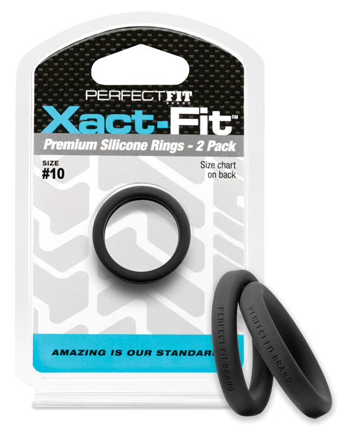 Perfect Fit Xact Fit - Black - Pack-of-2 - Empower Pleasure