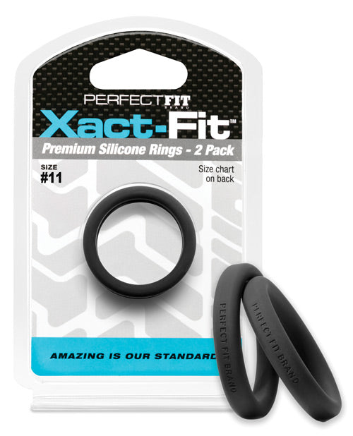 Perfect Fit Xact Fit - Black - Pack-of-2 - Empower Pleasure