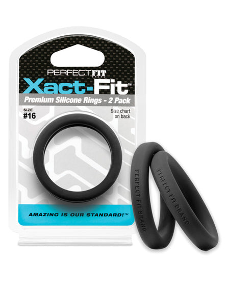 Perfect Fit Xact Fit - Black - Pack-of-2 - Empower Pleasure