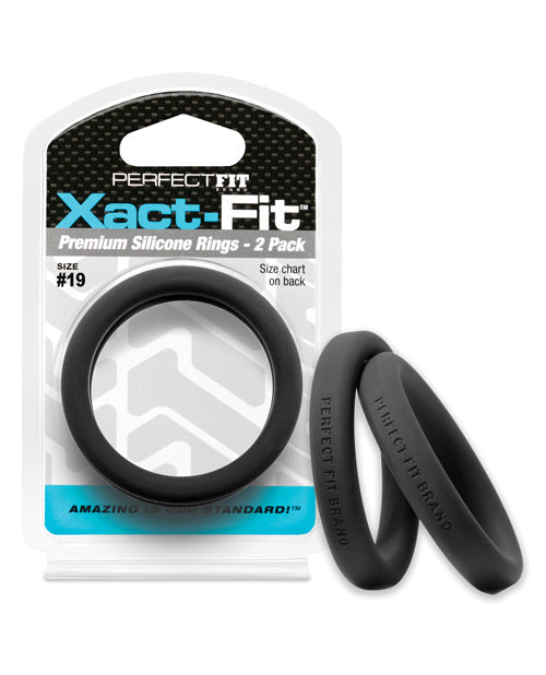 Perfect Fit Xact Fit - Black - Pack-of-2 - Empower Pleasure