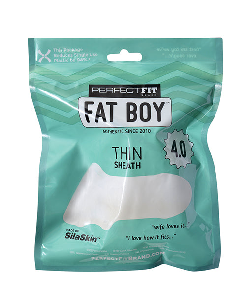 Perfect Fit Fat Boy Thin 4.0 - Clear - Empower Pleasure