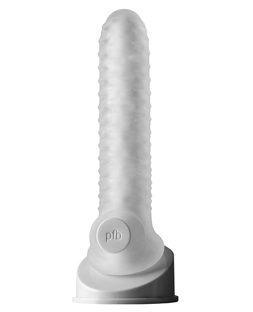 Perfect Fit Fat Boy 7.5" Checker Plate Sheath- Clear - Empower Pleasure
