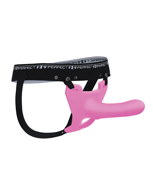 Perfect Fit Zoro 6.5" Strap On w/Case - Pink - Empower Pleasure