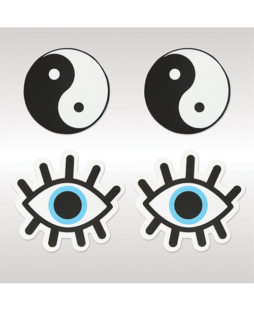 Peekaboos Yin & Yang Pasties - 2 Pairs - Empower Pleasure