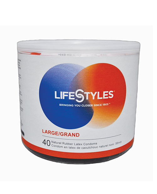 Lifestyles Large Condom - Bowl of 40 - Empower Pleasure