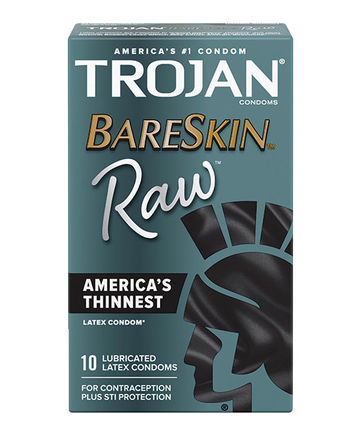 Trojan BareSkin Raw Condom - Pack of 10 - Empower Pleasure
