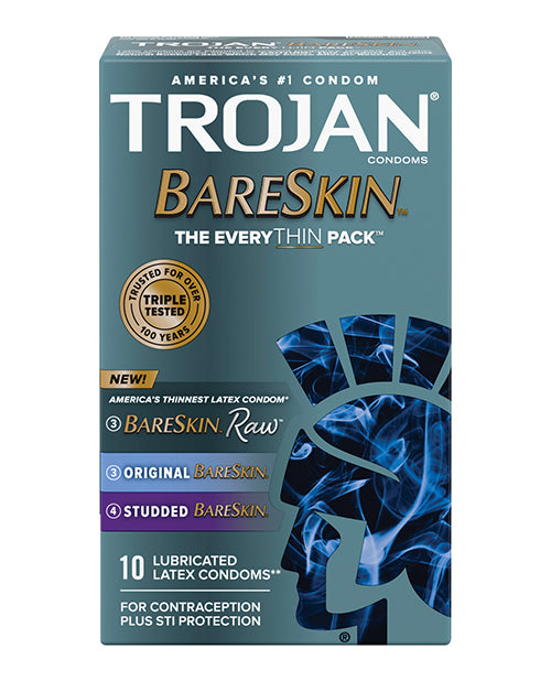 Trojan BareSkin EveryTHIN Condom - Variety Pack of 10 - Empower Pleasure