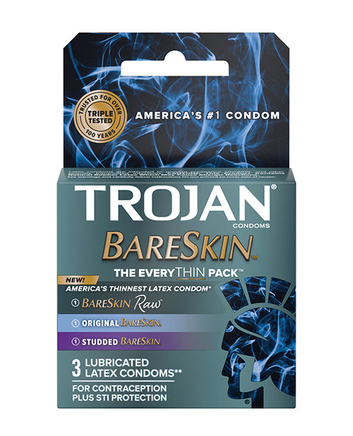 Trojan BareSkin EveryTHIN Condom - Variety Pack of 3 - Empower Pleasure