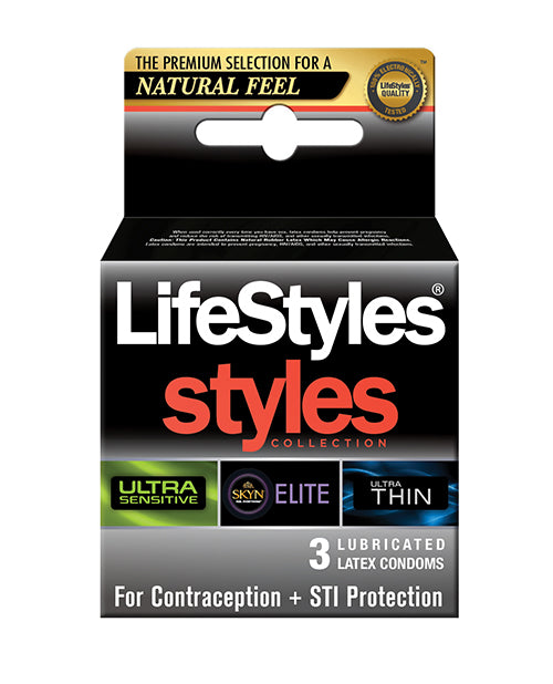 Lifestyles Styles 3-In-1 Collection - Pack of 3 - Empower Pleasure