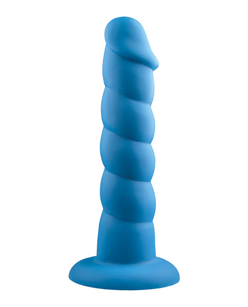 Rock Candy Suga Daddy 9.5" Silicone Dildo - Blue - Empower Pleasure