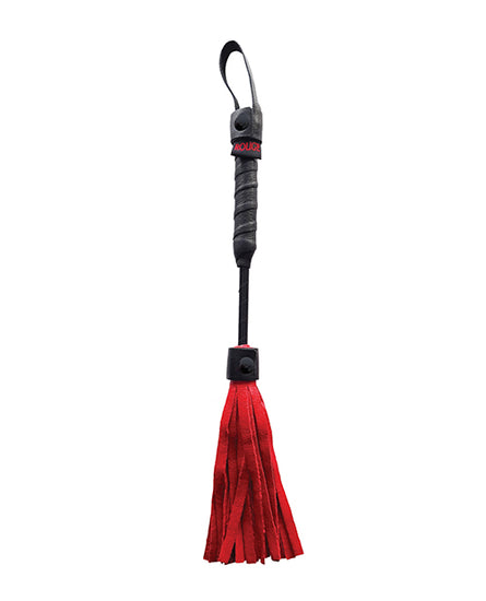 Rouge Mini Leather Flogger - Red - Empower Pleasure