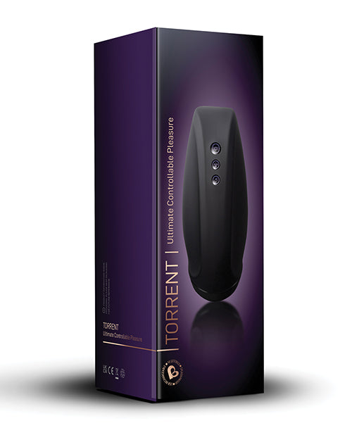 Rocks Off Torrent Rechargeable Stroker - Black - Empower Pleasure