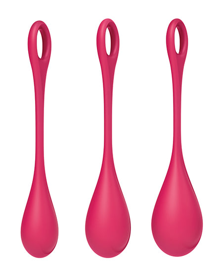 Satisfyer Yoni Power 1 Balls Training Set - Red - Empower Pleasure