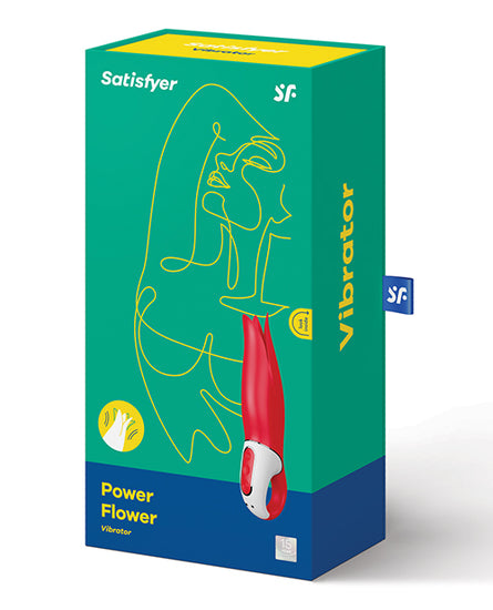 Satisfyer Vibes Power Flower - Red - Empower Pleasure
