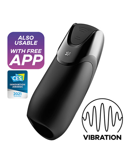 Satisfyer Men Vibration + - Black - Empower Pleasure
