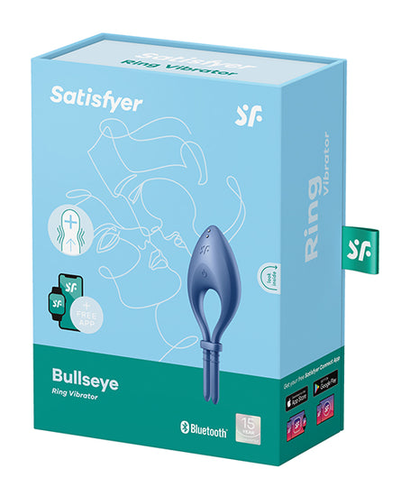 Satisfyer Bullseye Ring Vibrator - Blue - Empower Pleasure