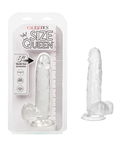 Size Queen 6" Dildo - Clear