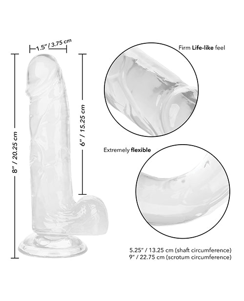 Size Queen 6" Dildo - Clear