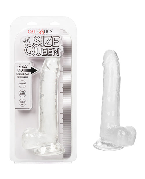 Size Queen 8" Dildo - Clear - Empower Pleasure