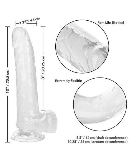 Size Queen 8" Dildo - Clear - Empower Pleasure