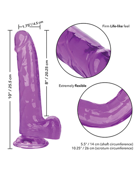 Size Queen 8" Dildo - Purple - Empower Pleasure