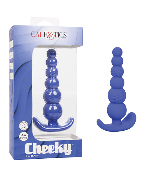 Cheeky X-6 Beads - Purple - Empower Pleasure