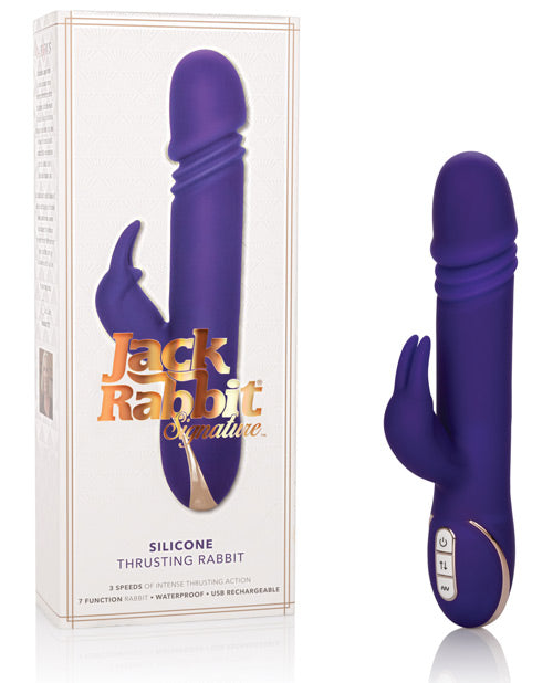 Jack Rabbit Signature Silicone Thrusting Rabbits - Purple - Empower Pleasure