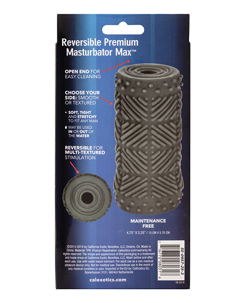 Apollo Max Reversible Premium Masturbator - Grey - Empower Pleasure