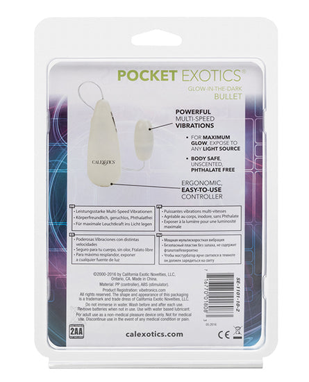 Pocket Exotics Glow In The Dark Bullet - Empower Pleasure